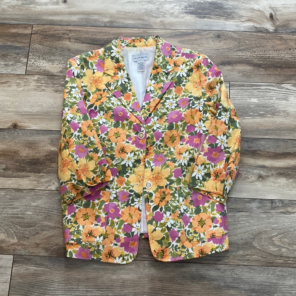 Jaclyn Smith Floral Blazer